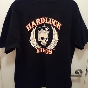 Hard luck kings mens black tshirt size XL